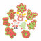 Baker Ross Schaumstoffstempel Weihnachten FC263-10 Stück, Malbedarf, Stempelset für Kinder, ideal für Kinder, Kunst- und Bastelprojekte