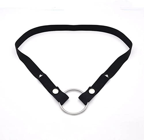 SeLgurFos Keuschheitsgürtel Gummiband Zubehör, Cock Cage Hilfsgürtel Verstellbares Seil, Penisringe, Sexspielzeug für Männer (black)