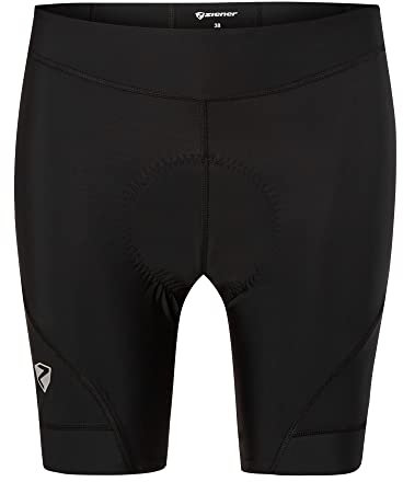 Ziener Damen Narci X-wool Fahrrad Tight Rad Hose Mountainbike Rennrad atmungsaktiv schnelltrocknend gepolstert, Schwarz, 46 EU