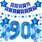 Luftballons 90. geburtstag mann deko blau,Geburtstagsdeko 90 jahre mann,Folienballon 90 Geburtstag Dekoration männer,deko 90. Geburtstag Mann Deko blau,geburtstags banner 90 geburtstag deko