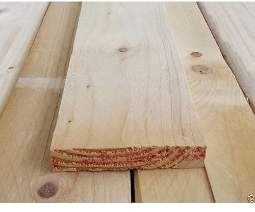 TAVOLA Grezza CARPENTERIA in Legno Abete mm 25 x 100 x 3000 - Metri 3