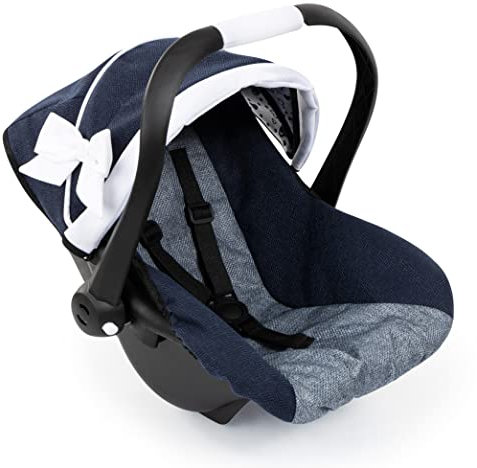 Bayer Design 67981AA Puppenautositz EasyGo, Puppensitz, Puppenzubehör, mit Gurt, Dach, verstellbarem Griff