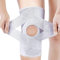 Professionelle Kniestütze,Kniebandage mit Offen Patella Pads & Feder Seitenstabilisatoren,Verstellbare Kniebandage mit v-förmiges Band für ACL MCL Arthritis Verletzungen Wiederherstellung (Weiß,L)