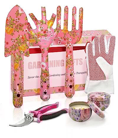 MOXTOYU Birthday Gift for Women Mum - Gardening Gift Set with Beautiful Box, Presents for Grandma