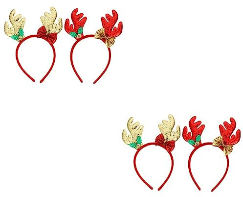 FOMIYES 4stücke Weihnachts-stirnband Frauen Haaraccessoire Antler Design Für Festliche Anlässe Bequem Und Wiederverwendbar Leicht Und Langlebig