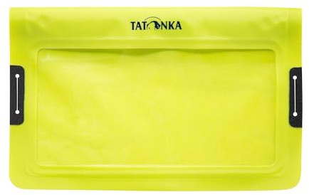 Tatonka WP Dry Bag Wide - Wasserdichter Flachbeutel im Querformat - Mit Sichtfenster zum Bedienen von Touchdisplays - Wasserfest nach IPX7 Standard - 14 x 22 cm