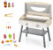 COSTWAY Kinder Grillspiel Set, Spielküche aus Holz mit Klammer & Zubehören, BBQ Spielset Spielzeug-Grill für Mädchen & Jungen ab 3 Jahren