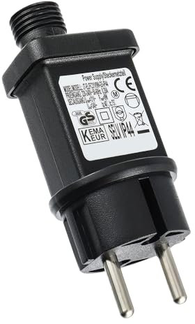 EPLZON 31V 9W Trafo Stecker IP44 LED-Treiber mit Timer 8 Modelle für Weihnachtsbeleuchtung Blinklichter Lichterketten Eiszapfenlichter Netzlichter