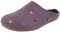 HAFLINGER Damen Hausschuh Pantoffel Wollfilz Stickerei Everest Farfalline 484014, Größe:40 EU, Farbe:Violett