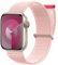 Maledan Nylon Armband Kompatibel mit Apple Watch Armband 44mm 45mm 46mm 49mm 42mm(Series 3/2/1), Verstellbare Sportband Kompatibel mit iWatch Series 11 10 9 8 7 6 5 4 3 2 1 SE Ultra, Helles Rosa