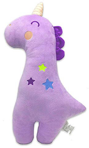Auto-Sicherheitsgurtkissen, Einhorn-Sicherheitsgurtkissen, Kinderbezug, Sitzgurtkissen, Schulter-Kopf-Nackenstütze für Kinder, Babys, Jungen, Mädchen, Reisen (PURPLE)