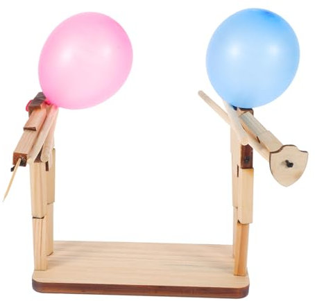 Abaodam Fechtspielzeug aus Holz Puppenbauset Zubehör für Partyfechtpuppen Kinder holzspielzeug holzschwerter für Kinder Spielzeuge Desktop-Kampfpuppe Spielfechtpuppe Original Ornamente