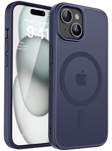 CACOE für iPhone 15 Hülle mit Militärschutz für MagSafe Handyhülle | für iPhone 15 Case,Transluzente Matte,37×N52 Magnete,12 Fuß Fallschutz,2400 GS Magnetkraft,Erhöhter Kameraschutz