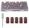 Sanding Bands for Nail Drill 180 Grit, 100 Pcs 180# Grits Nail Art Drill Bits Sanding Band with Mandrel Bits Kit for Nails Polish