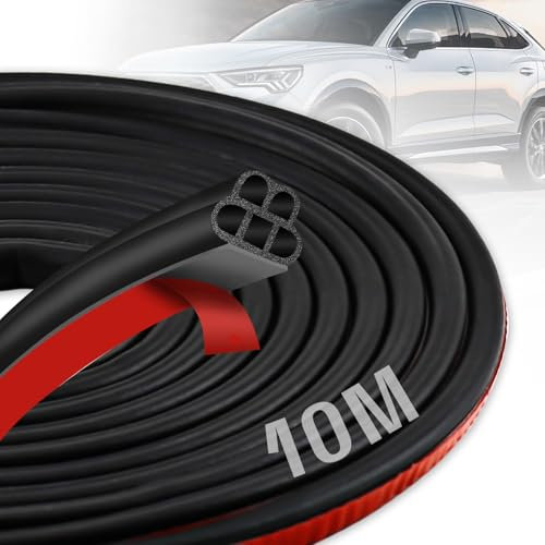 10M Joint Porte Voiture, Autocollante Joint Portiere Voiture, Joint Porte Bande Caoutchouc, Joint Fenetre Isolation, pour Voitures, Camions, Bateaux