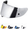 Helmvisier für RPHA-11/RPHA-70/HJ-26,Motorradhelm Visier,Motorrad Windschutz Helm Objektiv Visier Vollgesichts,Motorradhelm Zubehör Ersatz (Chrom Silber)