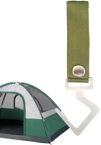 Ganci a S da campeggio, ganci a S in acciaio inossidabile - Appendino S con cinghie,Organizzatore di attrezzature da campeggio, appendiabiti per appendere pentole, padelle, tazze di caffè, vestiti, ac