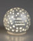 formano LED Dekokugel aus Glas Ø 12 cm mit Spruch (Glück beginnt in unseren Herzen) und Timer