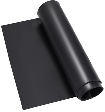 AHANDMAKER Rouleau de feuille de caoutchouc solide, 30,5 x 61 cm, bandes en caoutchouc robuste pour joints de bricolage, sol, étanchéité, doublure, bouclier, rembourrage, tapis
