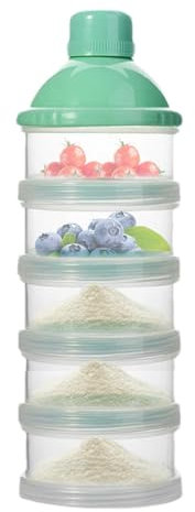 Contenedor De Leche Portátil: Caja De Leche En Polvo Extraíble De 5 Capas Para Bebés, Caja De Harina De Arroz, Caja De Refrigerios, Caja De Almacenamiento De Leche En Polvo, Rejilla Para Leche En Polv