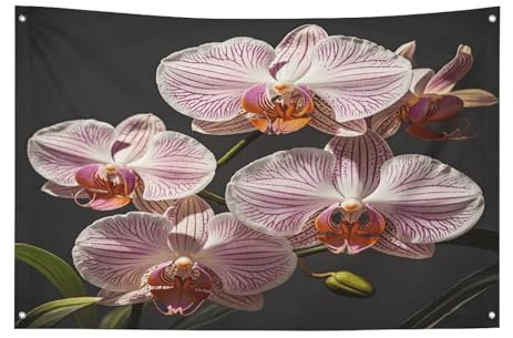 Polyester-Flaggen, Ophelia-Orchidee, bedruckt, personalisierbar, lustiges Poster-Banner sind geeignet für Rasen, Veranden, Balkone und Schlafzimmer