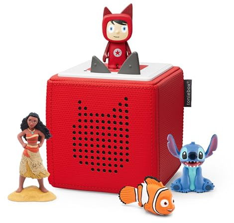tonies Red Starter Set Bundle - Red SS, Lilo, Nemo, Moana