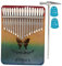 SECFOU Key Finger Piano Kalimba Musical Instrument for Boy Girl Adults Portable Thumb Piano Tone Scale Easy to Learn for Beginners for Parties Outdoor Activities Random Style