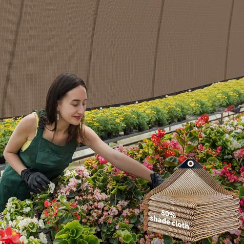 Garden Shade Filet d&apos,ombrage,5x10m, Avec œillets,auvent de Balcon,80% résistant aux UV,80% résistant aux UV,Pour Jardin,Plante,Greenhouse,bar, extérieur,Voiture,Yard,roof