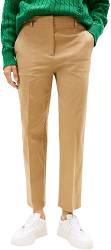 Tommy Hilfiger Damen Chino Hose Md Core Slim Straight Pant Slim Fit