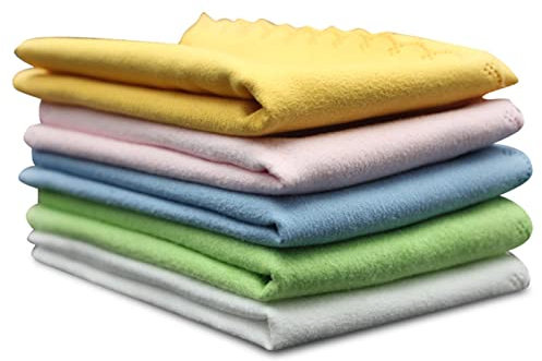 AUNMAS Klaviergiolin -Gitarrenreinigungsstoffset - 5 Weiche Mikrofaser -Tücher für Instrumente - Einfach zu Reinigen, Wiederverwendbar und Langlebig - Entfernt Fingerabdruck, Schmutz und Staub -