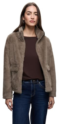 Street One Fake Fur Jacke Teddy Brown 36
