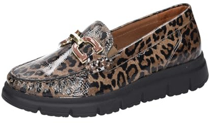 Waldlaufer H-Pina Leather Loafers (Leopard, UK Footwear Size System, Adult, Women, Numeric, Medium, 5.5)