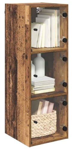vidaXL Wandschrank 35 x 37 x 102 cm Holzwerkstoff Altholz