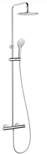 Barcino Mitigeur thermostatique extensible avec barre de douche réglable Chromé