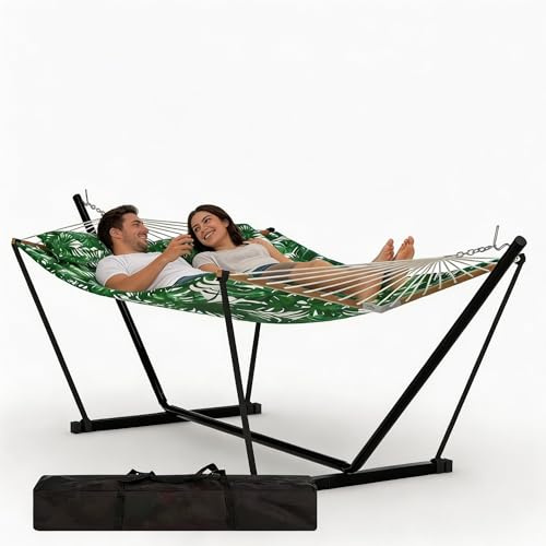 GarveeLife Hammock with Stand, Including Carrying Bag & Pillow