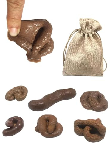 MenYiYDS Fake Kacke – Scherzartikel, 6 Stück Kackhaufen Scherzartikel Fake Scheiße,Tricky Toys Prank Requisiten für Halloween April Fools, Prank Artikel, Scherzartikel für Erwachsene
