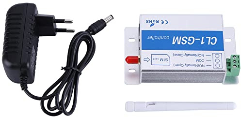Marhynchus gsm SMS Interruptor de Seguridad para el Hogar Inteligente Controlador Remoto Inalámbrico con Carcasa de Aleación de Aluminio para Control Remoto de Electrodomésticos Servidor (Enchufe