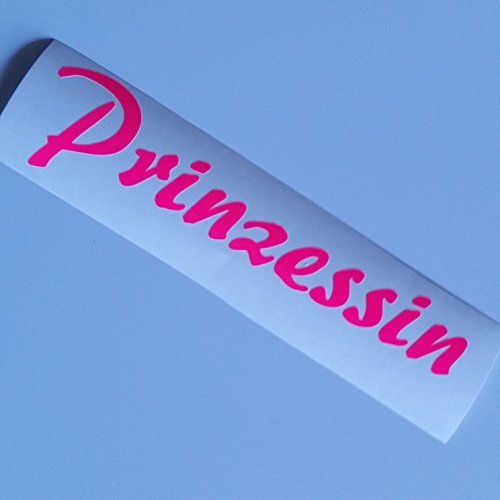 folien-zentrum Prinzessin Neon pink 17 cm x 4 cm Auto Aufkleber JDM Tuning Autoaufkleber OEM Dub Decal Stickerbomb Bombing Fun Roller Scooter Motorrad