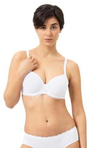 Mey Damen Spacer BH mit Spitze Serie Amorous | Bügel-BH mit innovativem 3D-Material, grafische Spitze am Unterbrustband, Zierträger, dreifacher Haken-Ösen-Verschluss