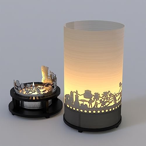 Hawaii Premium Geschenkbox: Silhouette & Skyline Projektionskerze für magisches Schattenspiel - Souvenir & Wohnungsaccessoire mit Hawaii-Flair!