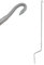 TENDAGGIMANIA Manivelle de Store banne avec Crochet Couleur Gris - Mesure 150 CM- Manivelle pour Store Roulant et Auvents en Fer Laqué