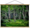 Stoffbild mit Posterleisten - Japanischer Wald - Querformat 60 x 80cm Eiche