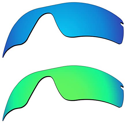 EZReplace Ersatzgläser für Oakley Radar Path Sonnenbrillen (polarisierte Gläser) - Passend für Oakley Radar Path Rahmen (Eisblau+Frühlingsgrün)