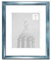 MDF-Bilderrahmen Valentina 24 x 34 cm Modern abgerundet hier Hellblau gewischt mit Kunststoffglas klar 1 mm