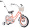 sun baby Mädchenfahrrad 12 Zoll Radgröße Heart Bike zur Auswahl, mit Abnehmbarer Schubstange, Kinderfahrrad für Mädchen von 2 bis 6 Jahre (Aprikose, 12 Zoll)
