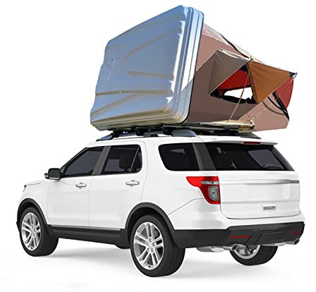 Hartschalen-Dachzelt FüR 3–4 Personen, Overlanding-Zelt Pop-Up-Dachzelt Universal, Outdoor-Camping, Wasserdichtes Schiebedachzelt FüR üBerland-SUV, LKW, Vans
