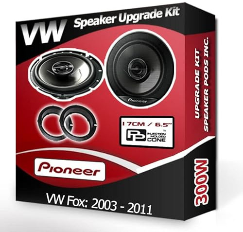 Fox Speaker upgrade Front Door Pioneer car speakers 6.5 17cm 300W