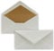 100x Brief-Umschläge DIN Lang - Naturweiß gefüttert - Nassklebung 11 x 22 cm - 90 g/m² Spitzklappe mit Seidenfutter in Kraftpapier Braun - Recycling Papier - von NEUSER PAPIER