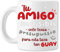 TAZAS AMIGO INVISIBLE - Tu AMIGO INVISIBLE solo tenía presupuesto para esta taza - REGALO TAZA AMIGO INVISIBLE - Regalo original para Navidad con frase. Ideal desayuno. Cerámica blanca