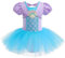 Lito Angels Principessa Sirena Tutu Ballerina Costume per Bambina, Vestito dal Balletto Danza Classica, Taglia 7-8 anni (Etichetta in Tessuto 140)